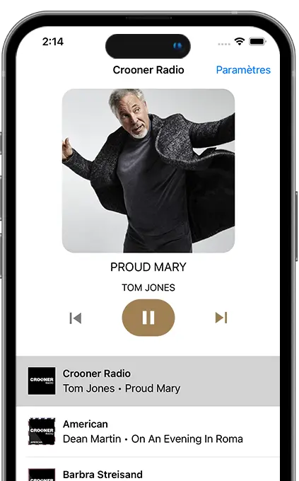 Crooner Radio Application Apple Android Windows Iphone Samsung